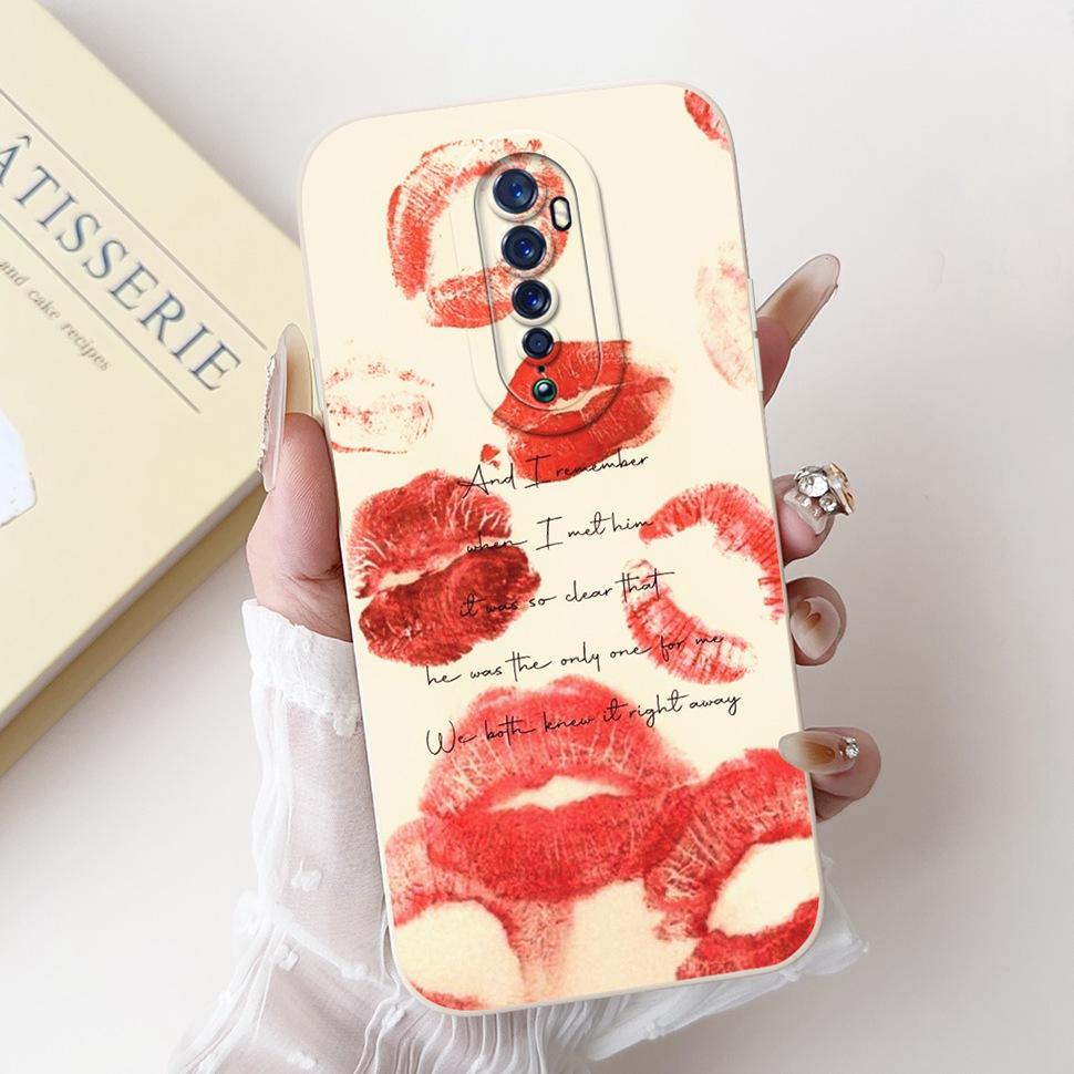 For Oppo Reno 2 2F Case Cute Rabbit Painted Cover Soft Silicone TPU Phone Cases For Oppo Reno2 F Reno 2F Back Cover Funda