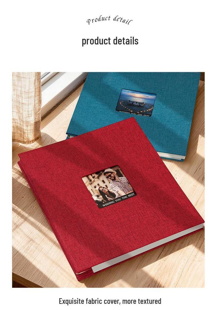 Self-Adhesive Photo Album: Large Capacity for Couples, Travel, Wedding & Polaroid Photos