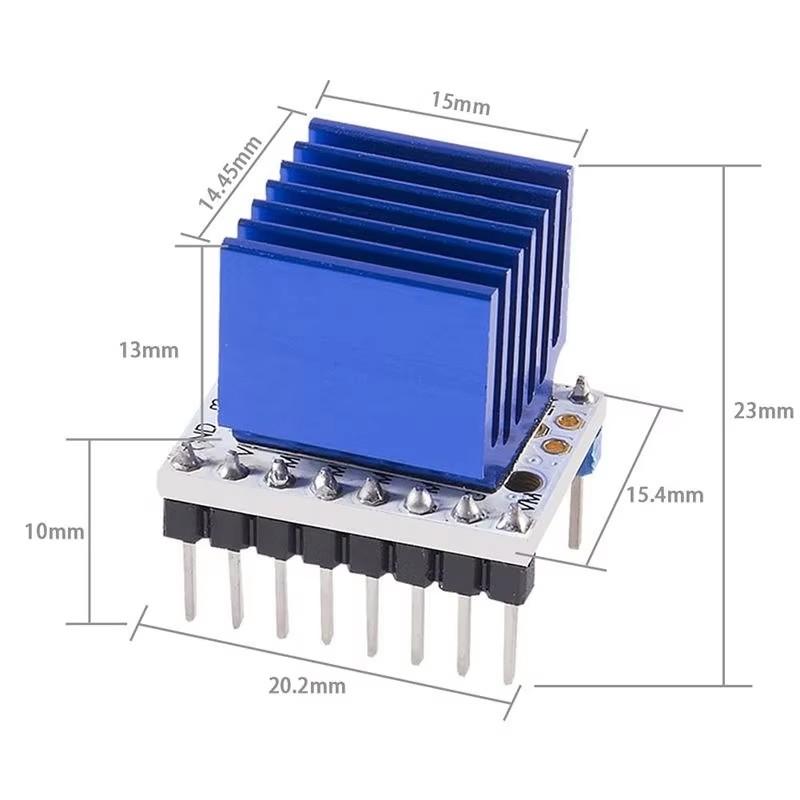 5 Pcs TMC2208 V1.2 Stepper Driver Module with Heat Sink for 3D Printer Controller Mother Boards Ramps1.4 MKS Gen Mega I3 Ender-3