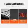 Wood Stove, 86 Inch, Alloy Steel Camping Tent Stove, Portable Wood Burning Stove with Chimney Pipes & Gloves, 1400in³Firebox Hot Tent Stove for