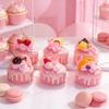 6pcs Lifelike Fake Cake Model Artificial Cake Food Pink Decor for Home Kitchen Bakery Display & Photography Props Fridge Magnet