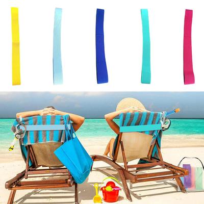 5Pcs Beach Towel Bands Beach Chair Bands Elastic Cruise Chair Towel Clip Beach Towel Holder for Beach & Pool Chairs