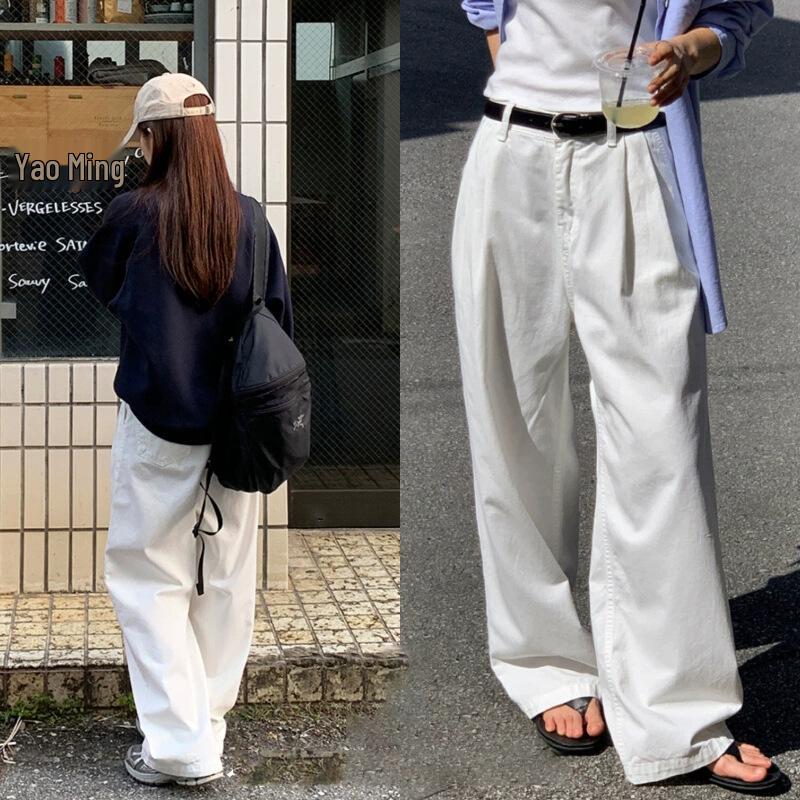 2026 Spring Korean Casual High-Waisted Wide-Leg Pants - PT15478 (In Stock) Medium