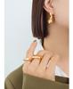European and American Titanium Steel Non-Fade Cold Style Exaggerated Hoop and Cuff Earrings