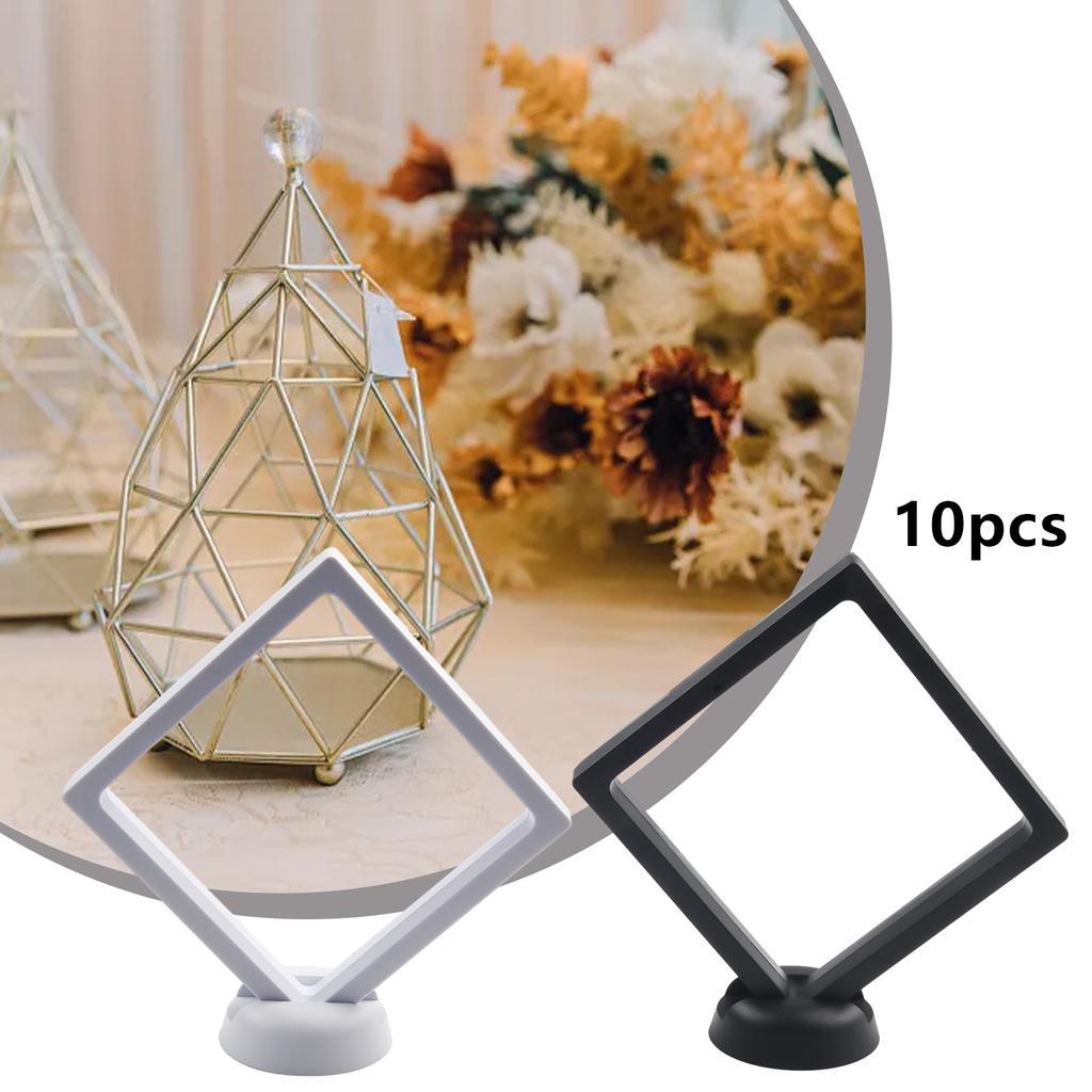 Sleek Black Plastic Multi Functional Coin Display Stand Perfect For Showcasing Your Favorite Items Effortlessly