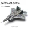 1:100 The F-22 Stealth Fighter Model Creative Military Series Building Blocks Home Decor Assembled Toys For Boys Christmas Gifts
