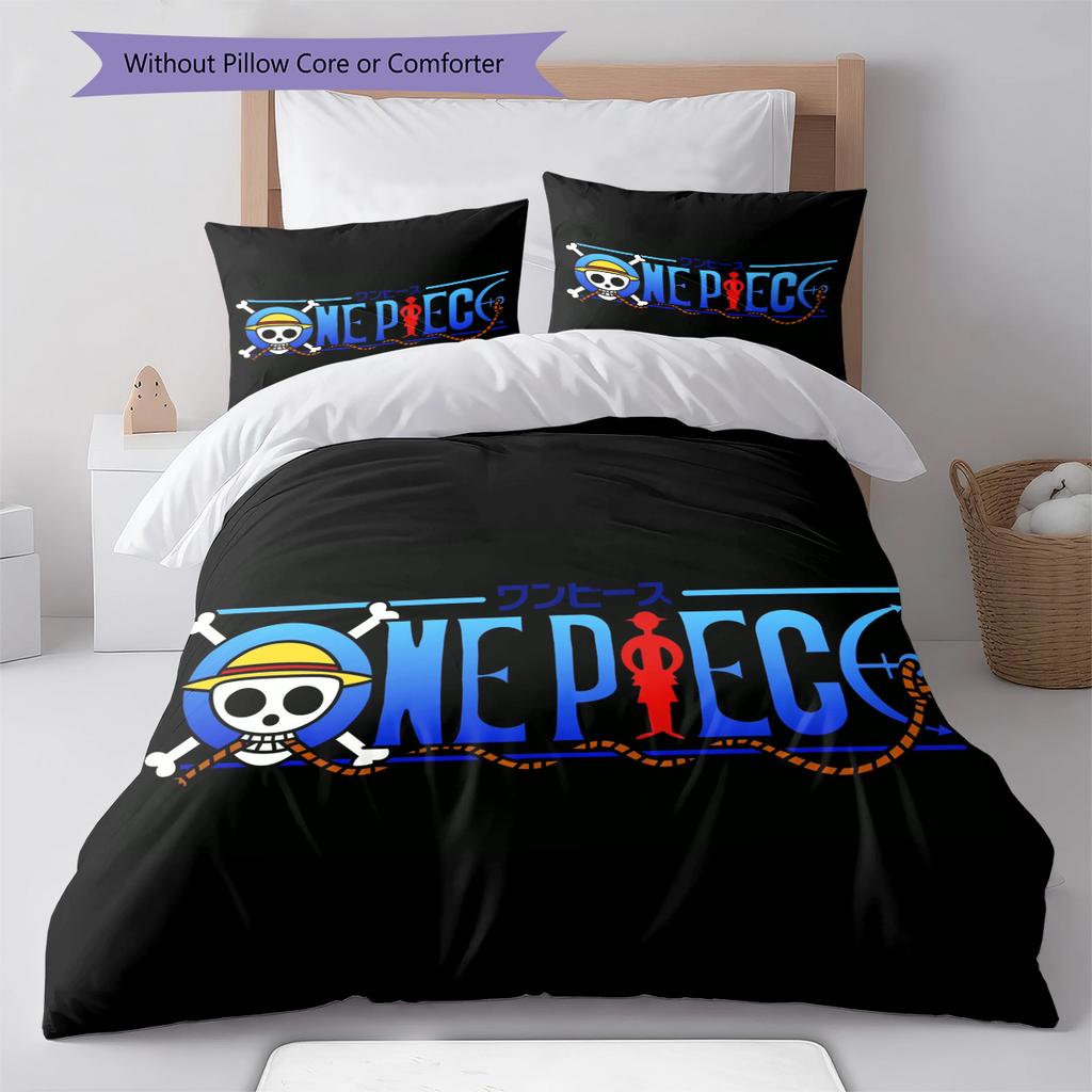 Cartoon Pattern Bedding Quilt Set Quilt Cover Pillowcase Home Decoration Birthday Gift (1 * Duvet Cover + 2 * Pillowcase, Without Core)