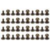 20set Brass Rivets Bronze Wear Resistance Luggage Hardware Accessories for Handbags Shoes Clothes