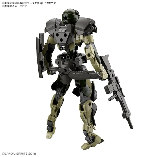 BANDAI SPIRITS 30MM EXM-A9a Spinatio (Army Type) 1/144 Scale Color-Coded Plastic Model