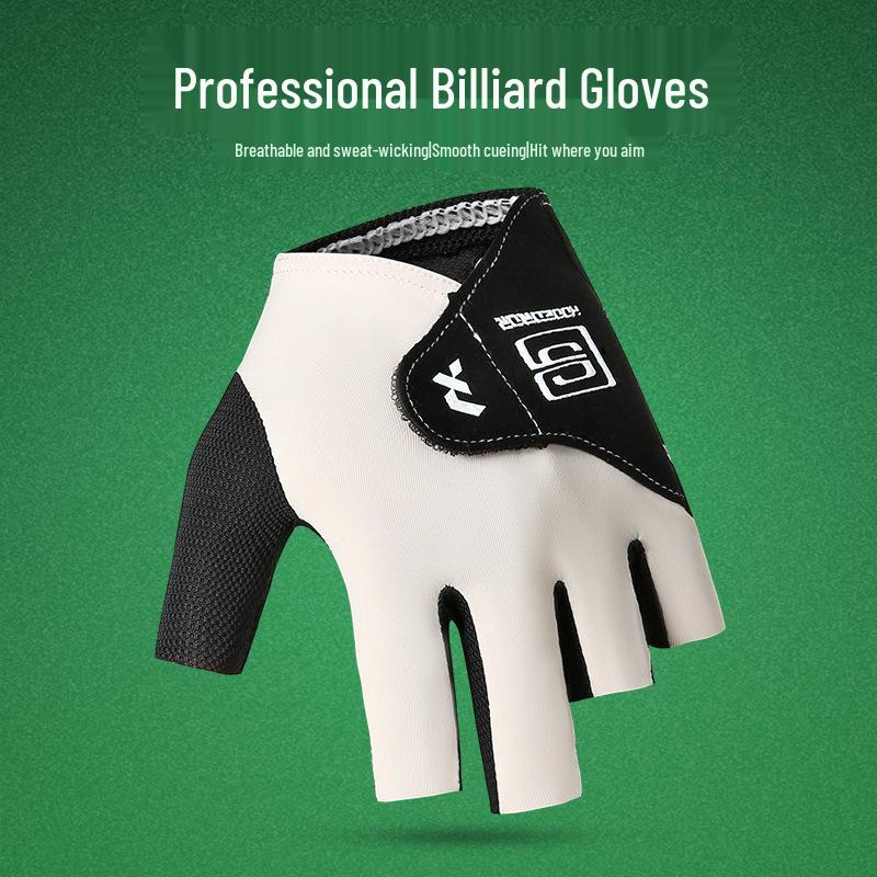 High-Durability Three-Finger Billiard Gloves for Men & Women - Ideal for Professional Snooker Competitions (Right Hand)