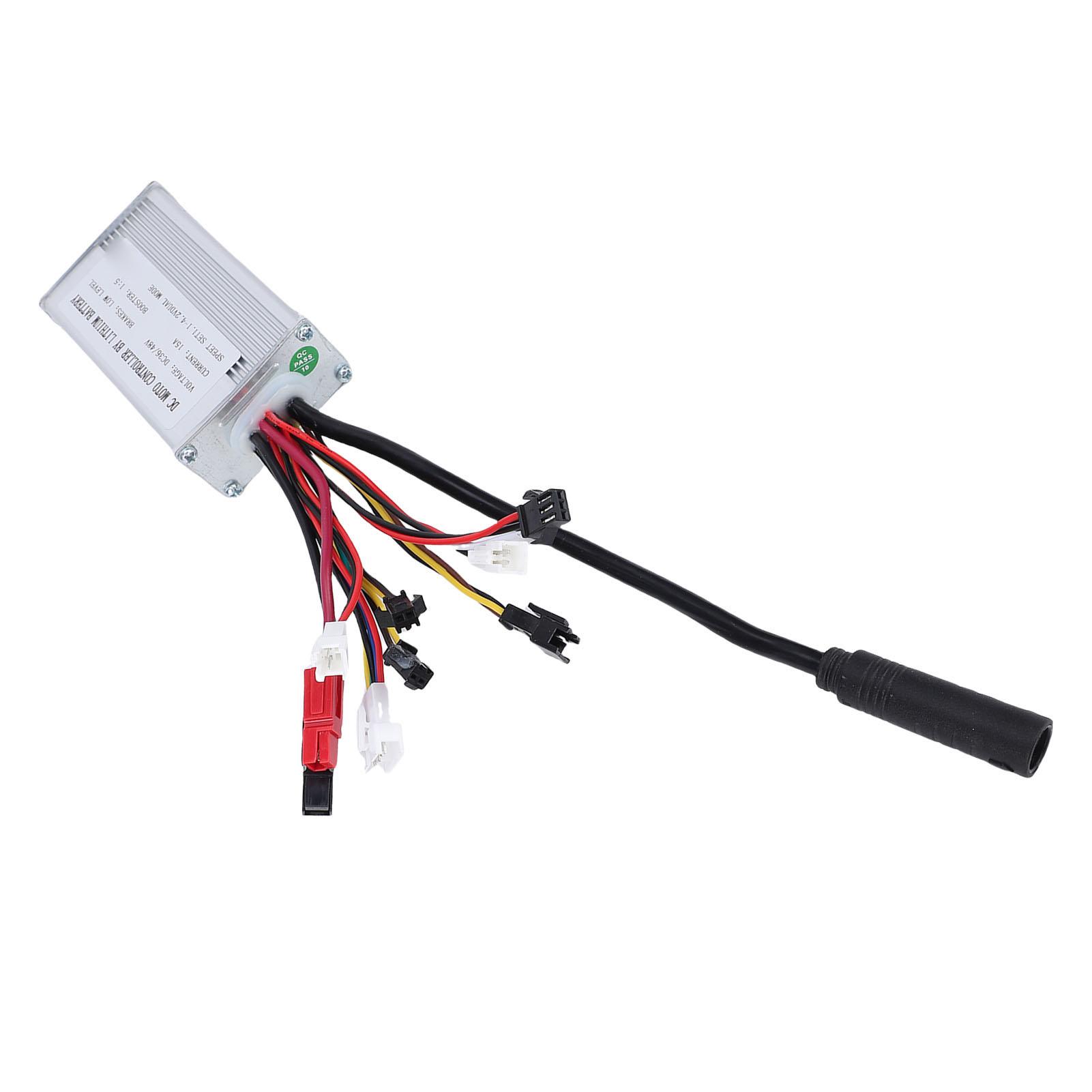 

Electric Bike Controller 15A Aluminum Alloy Brushless Controller with Light Wire for 250W Motor Modification