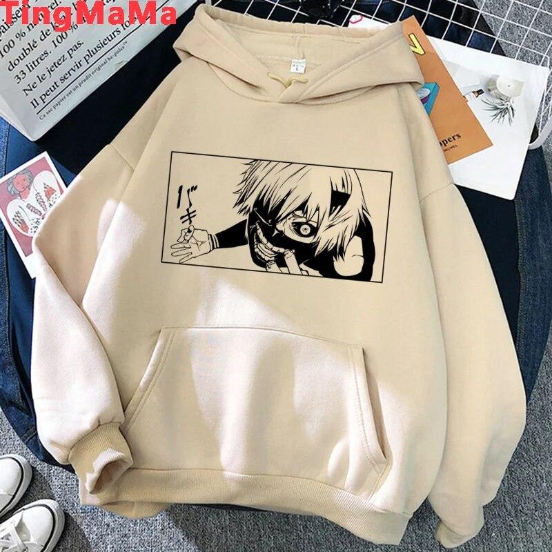 Tokyo Ghoul Kaneki Ken толстовки унисекс аниме 2021 унисекс hoddies Ulzzang Корея унисекс толстовка L