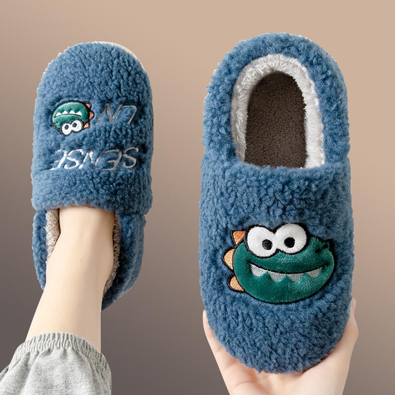 

Мужские хлопковые тапочки, мужские зимние домашние, для дома, теплый дом, плюшевая сумка с хлопковыми туфлями, женские 44-45 синий
