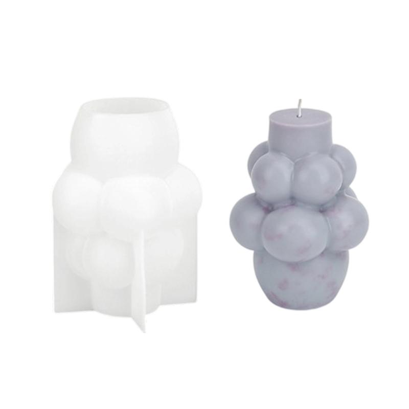 

Silicone Candle Mold Grape Shape Geometric Resin Molds Suitable for Creative Homes Decoration and Handmade Gifts L