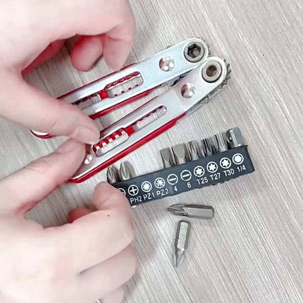 Alloy Steel Ratchet Wrench Multifunctional Cross Screwdriver Durable Bidirectional Screwdriver