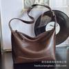 Large capacity bag women's summer versatile 2025 new trendy simple casual messenger bag college student class tote bag