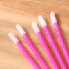 50 Disposable Lip Brush Wands - Mini Lipstick & Gloss Makeup Tools