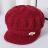 An Autumn and Winter Old Man's Hat Women's Knitted Mother's Hat Medium Old Lady Thickened and Velvet Warm Wool Hat