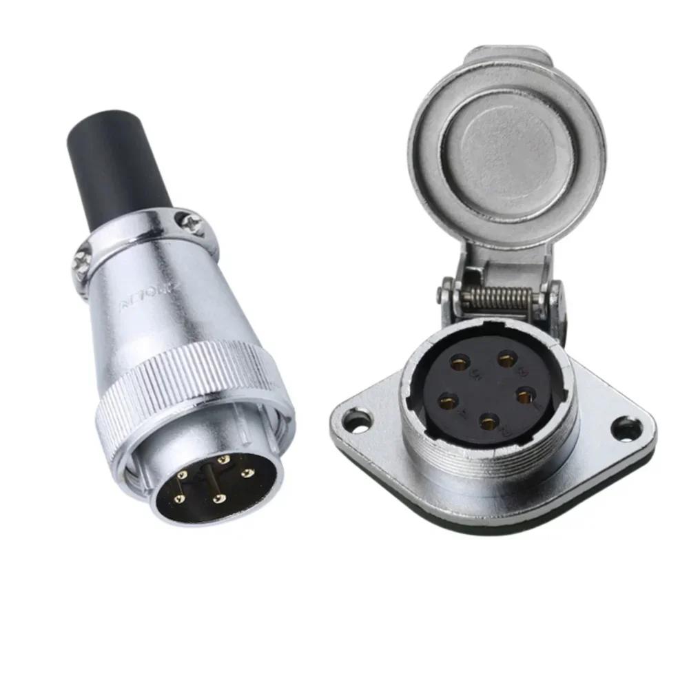ZHQCN WS28 TQ/ZG Waterproof M28 Aviation Power Connector 2 3 4 7 8 9 10 12 16 17 20 24 26 Pin Soldering Plug Flip Cover Socket