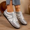 2025 autumn new large size round head retro casual versatile flat bottom foreign trade casual shoes