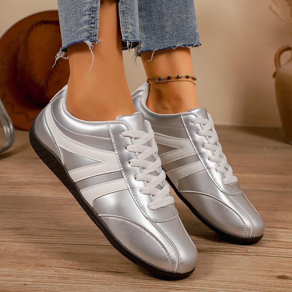 2025 autumn new large size round head retro casual versatile flat bottom foreign trade casual shoes