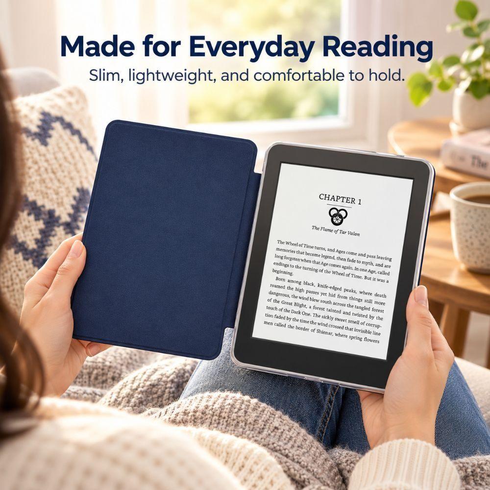 Auto Sleep Wake E-Reader Case for Kindle 10th Gen-2019 Release (Model No. J9G29R) Daily Reading