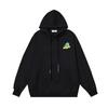 1082 Blanco Roto 2026 Otoño/Invierno Nuevo Color Hoja OW Graffiti Flecha Estampado Sudaderas con Capucha para Hombre y Mujer