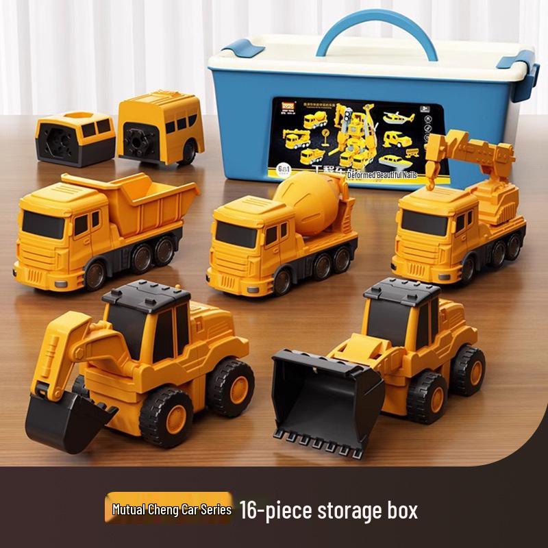 Magnetic Construction Toy Set: Educational Robot & Vehicle Assembly for Kids