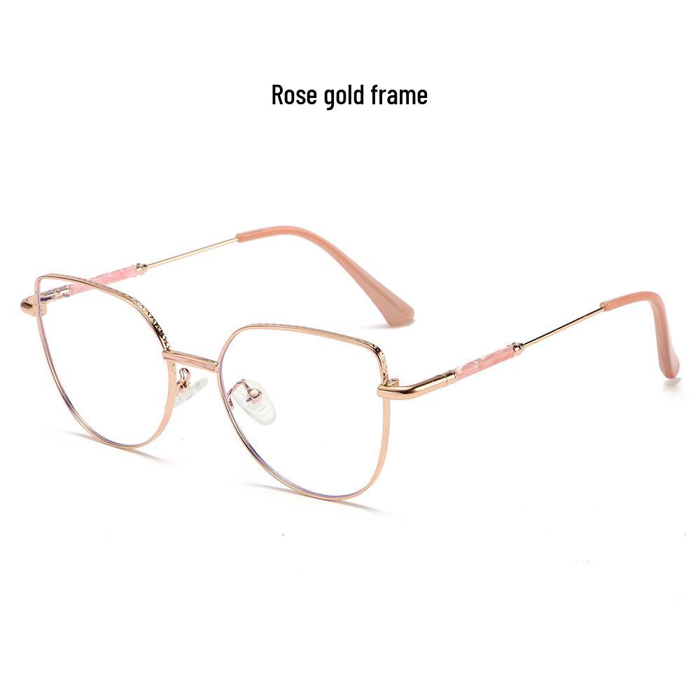 Women's Cat Eye Color-Changing Blue Light Glasses for Migraine Relief - Trendy Clear Lenses