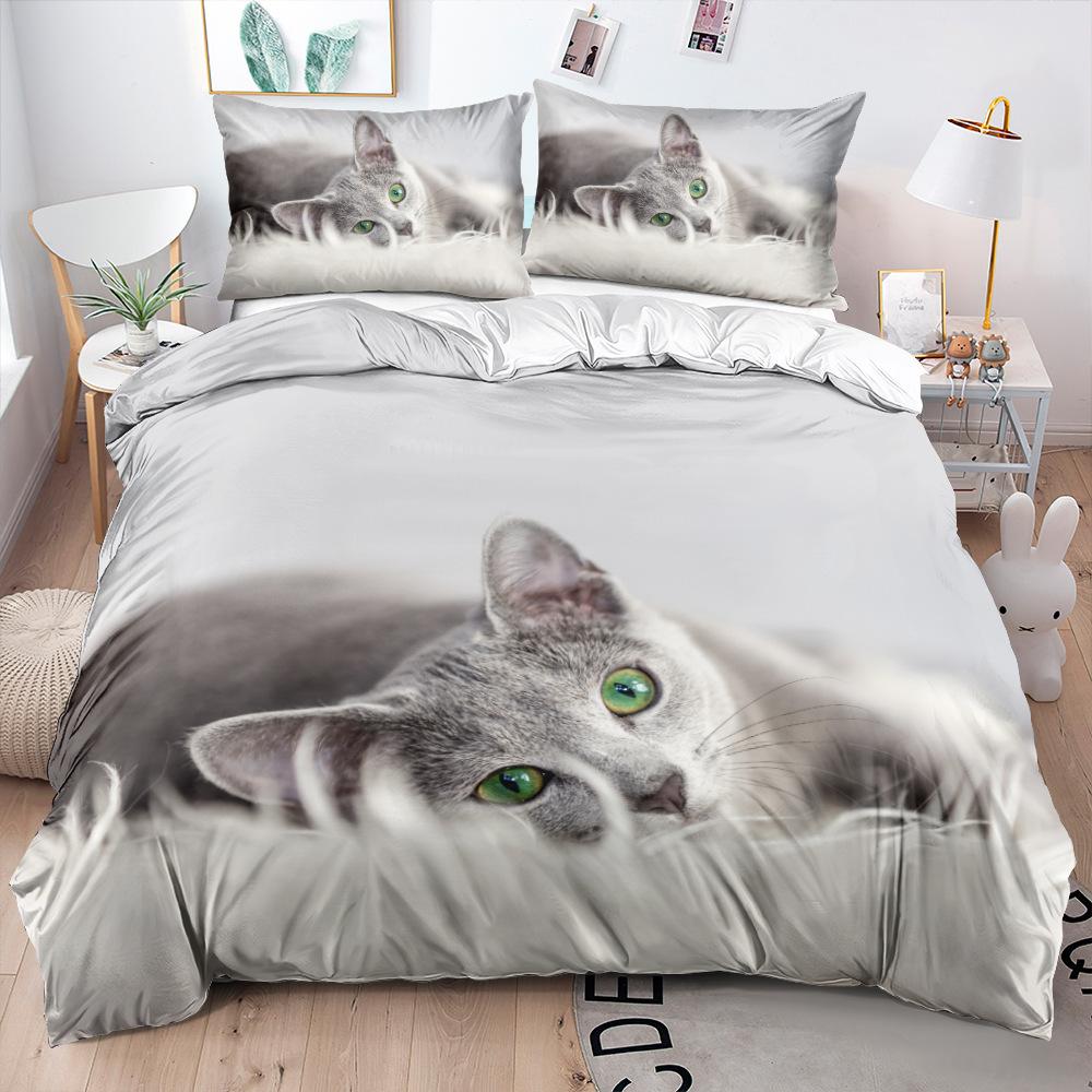 Impression technologie de la mode, impression numérique 3D, literie, housses de couette, taies d'oreiller, ensembles trois pièces