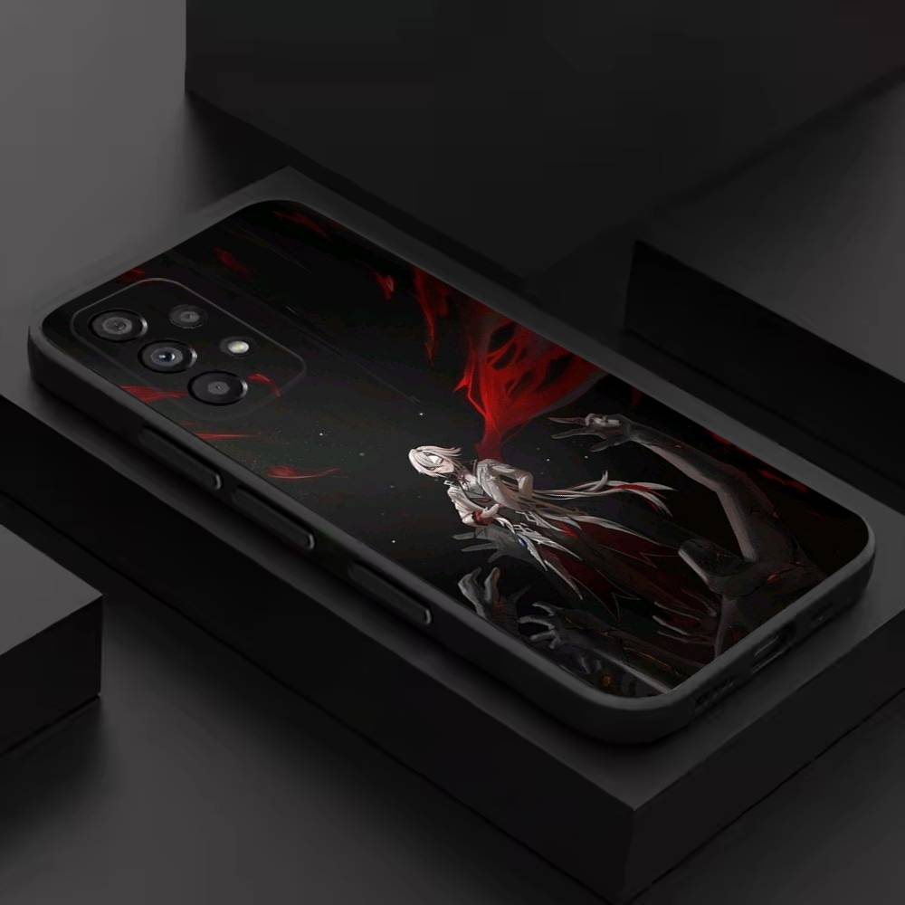 

G-Genshin Impact ArlecchinoS Phone Case For Samsung S 9,10,21,30,22,23,24,25,26,Ultra,Plus,Lite,FE,4,5G Black Soft Precise SamsungS235G
