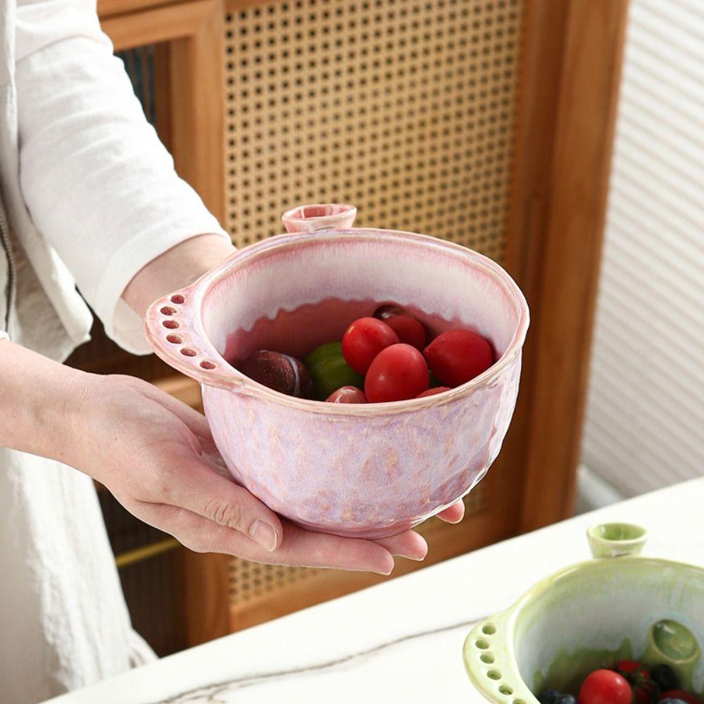 Self-spinning Fruit Washing Bowl Large Capacity Food Cleaning Basin  Food Cleaning