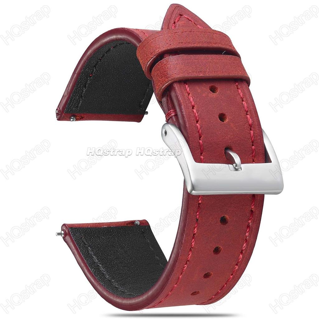 Watchband Cowhide Leather Watch Strap 18mm 19mm 20mm 21mm 22mm Stainless Steel Buckle Butterfly Bracelet for Women Men Watch Band Vintage