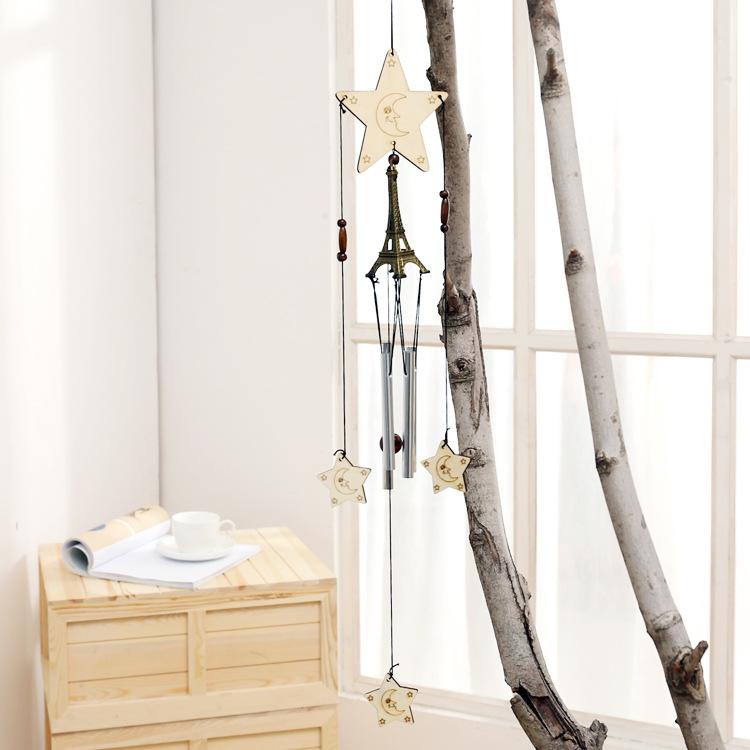 

Парижская башня металлическая труба колокольчик деревянный мультяшный медведь благословения студенческие подарки