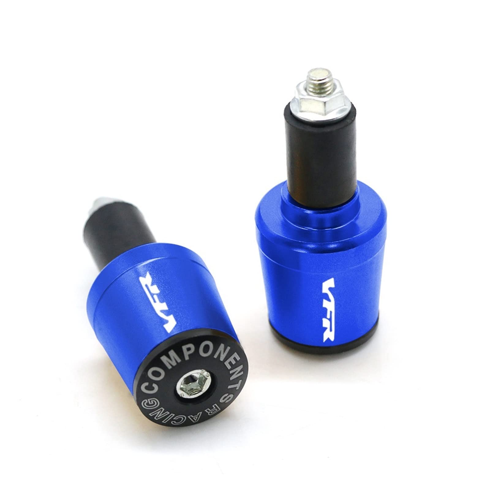 SYuzhe Motorcycle CNC 7/8  22MM Handlebar Grips Handlebar Cap End One size синий