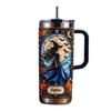 Portable Drinkware for Outdoor Activities 40oz Witch Tumbler, Halloween Gothic Stainless Steel Cup Spill Resistant Coffee Car with Handle, Insulated