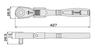 TONE RH3FHX Extra Long Swivel Ratchet Handle Drive (Hold Type) 9.5mm (3/8")