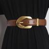 2.8cmVintage Genuine Leather Women's Belt with Metal Pin Buckle