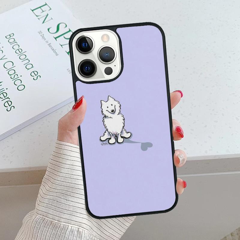 Cartoon Samoyed Dog Phone Case cover For iPhone 17 Air 15 16 16e 14 13 Pro Max Coque 12 11 Pro Max For Apple PLUS fundas