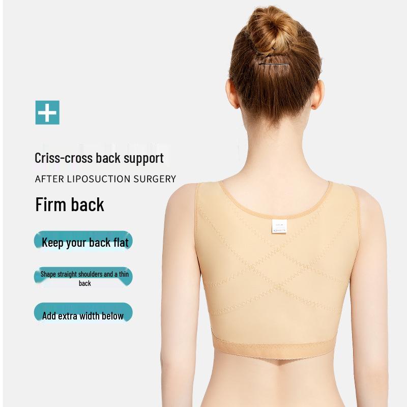 Post-Op Fixation Bustier: Anti-Displacement Shaping Bra with Side Support & Chest Binder