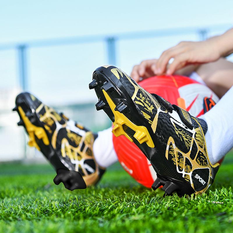 Boys Football Boots Fresh Resistant Casual Soccer Shoes for Youngsters Sneakers Grass Non Slip Training Sports Fast Match Breathable Cleats