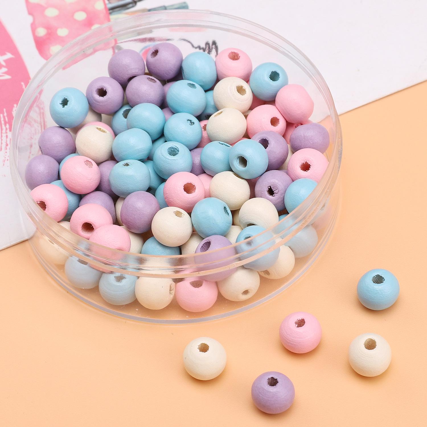 

Дерев яні намистини суцільного кольору 8 мм для DIY ювелірних виробів: Круглі, Пофарбовані спреєм, Ідеальні для браслетів, намист, підвісок та бісероплетіння. Approx 8mm, Hole 2mm