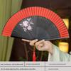 Si Yi Tang handbemalter roter Seidenfächer für Damen - Zhao Yuan Tanzdesign