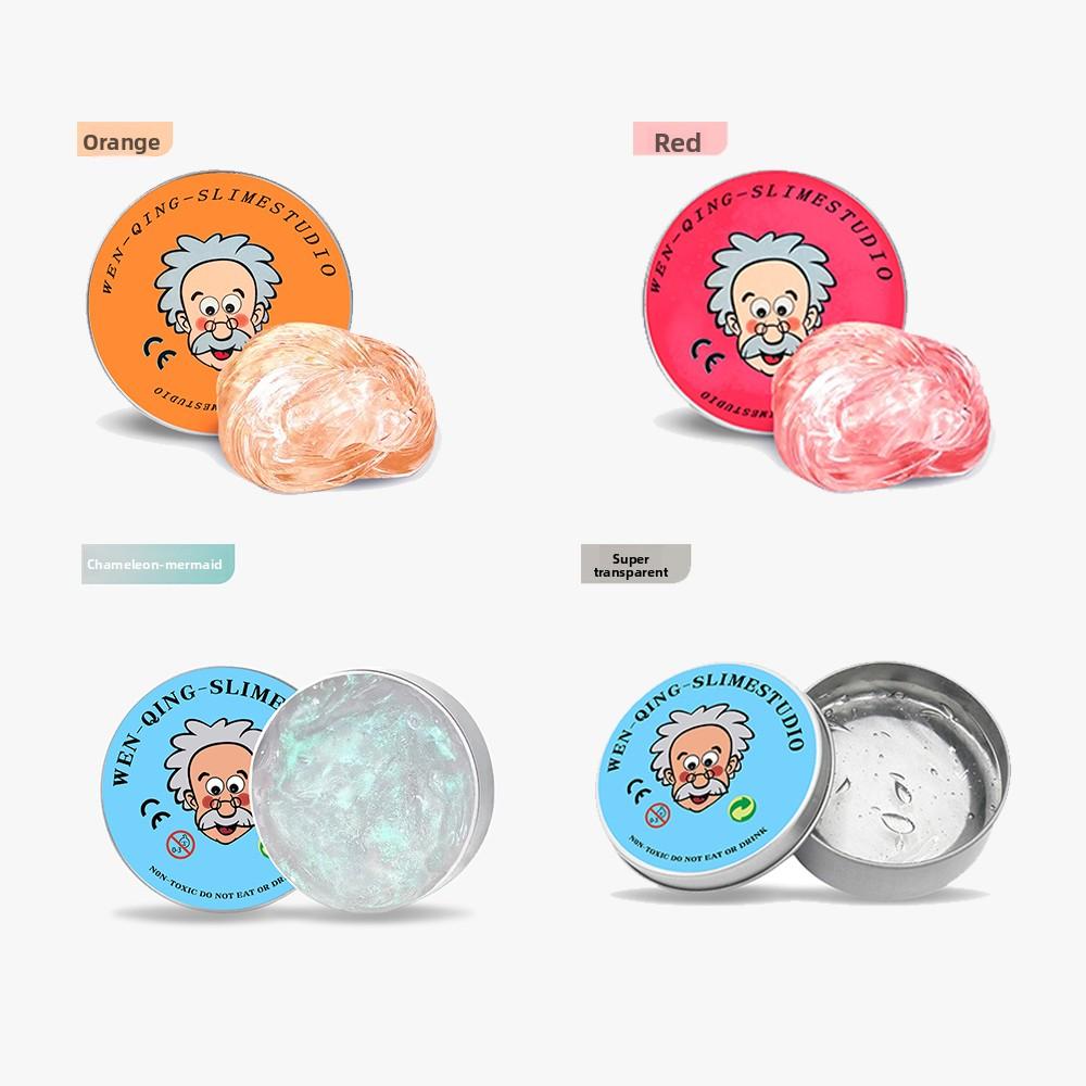 Lab Putty Crystal Clear Glass (1 Pack) Best Thinking Smart Crazy Stress Putty with Tin, Sensory Bouncing Toy Children Gift Presents