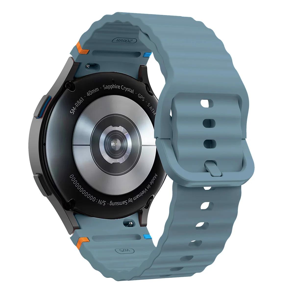 

Оригінальний силіконовий ремінець для Samsung Galaxy Watch 7 FE 6 4 Classic 5 pro 44mm 40mm 43mm 47mm 45mm Bracelet Galaxy Watch6 7 Strap 4 Classic 46mm 42mm