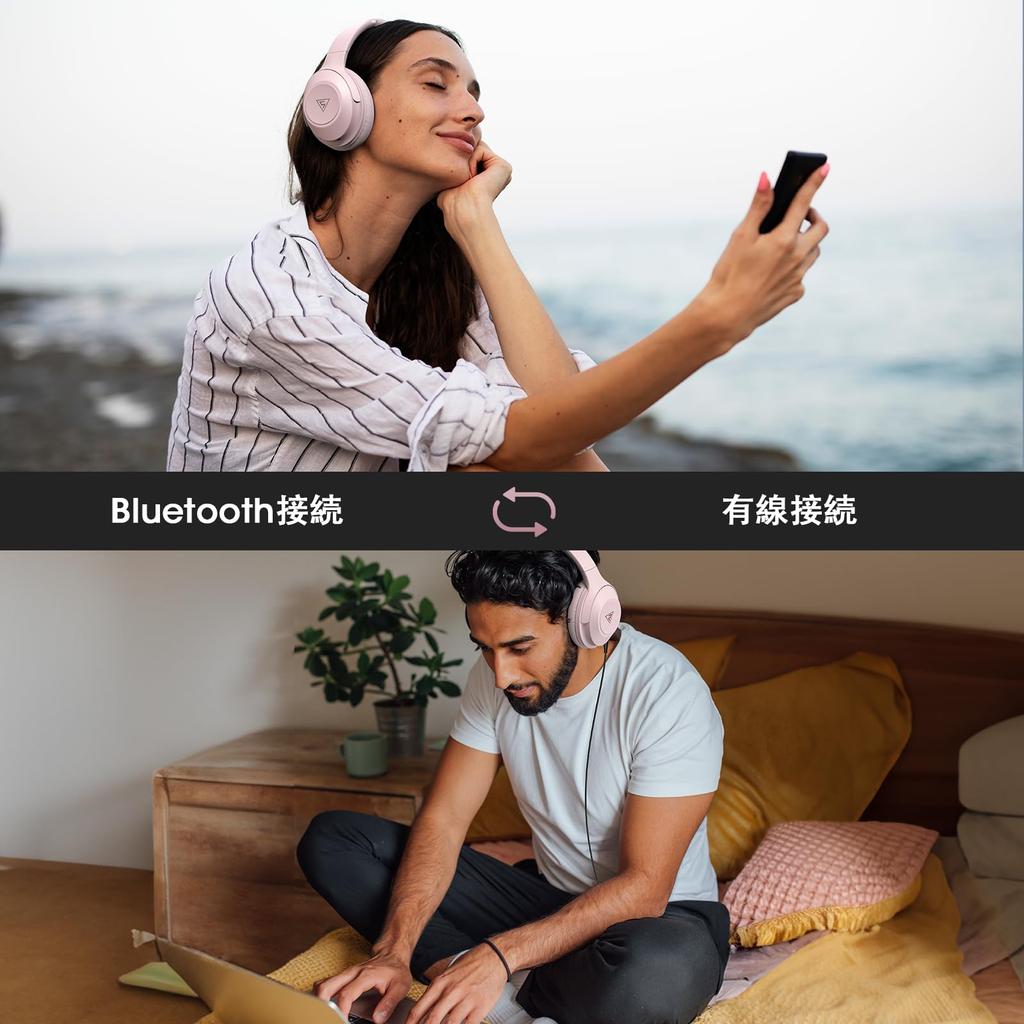 DOQAUS Bluetooth Up To 70 Hours of Continuous 3 EQ For Both Wired and Wireless Compatible with Closed Compatible with and Slim Version LIFE5