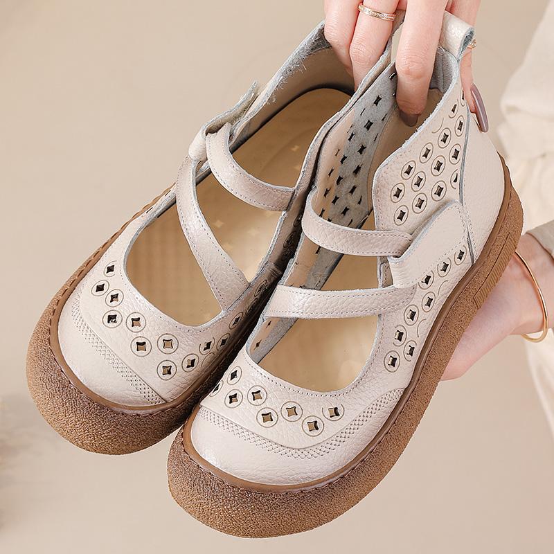 

Новые роскошные ботинки с вырезами женские из коровьей кожи на плоской подошве женские элегантные ботинки с высоким голенищем женские неглубокие ботильоны на липучке осенние 35