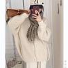 Women Casual V-neck Long Sleeve Knit Sweater Cardigan Soft Comfortable Loose Breathable Lazy Fashion Solid Simple Top Coat