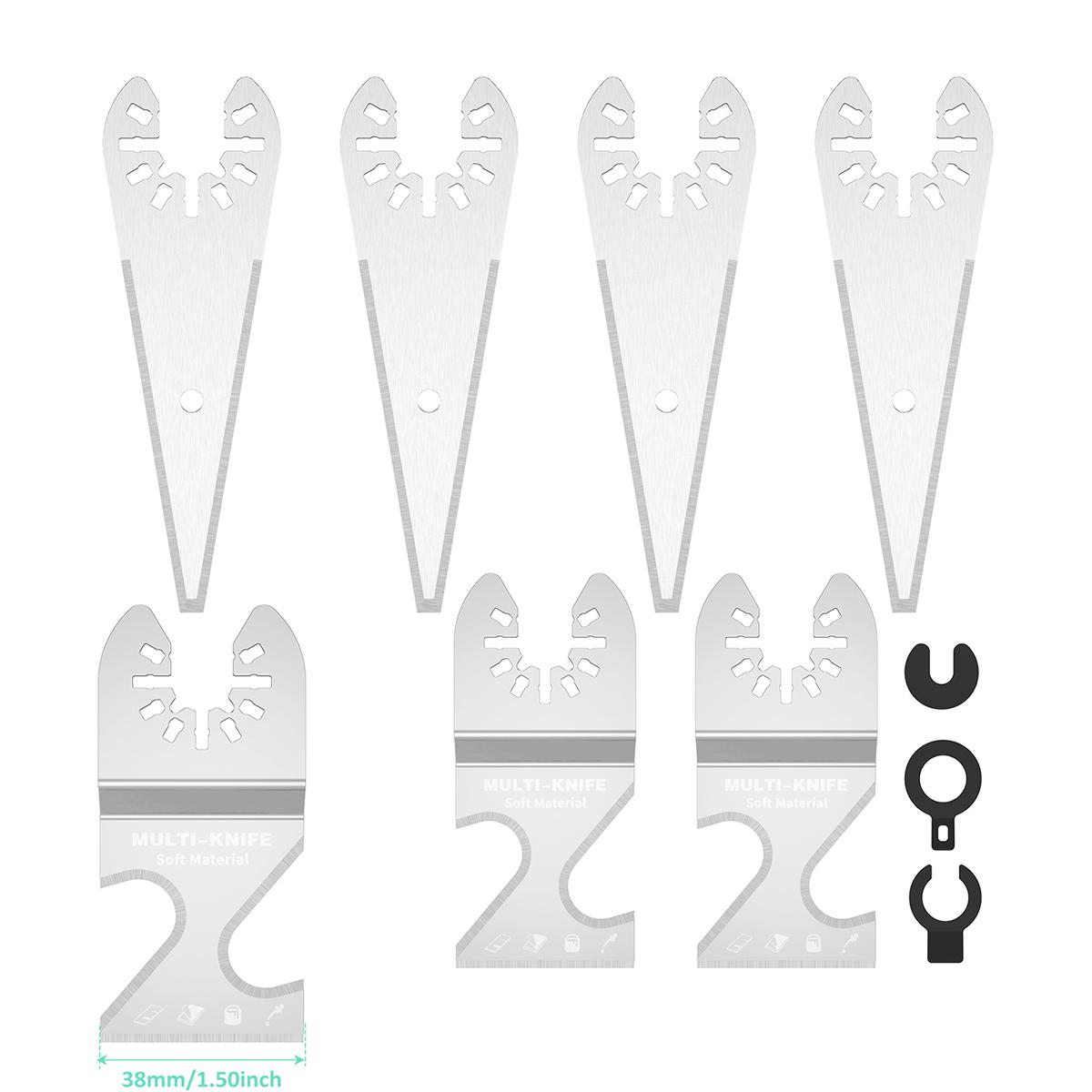 

Осциллирующие пильные полотна Многофункциональный скребок Подходит для резки и обрезки кровельной черепицы Коврового покрытия Битумной черепицы Тонкого ПВХ-напольного покрытия