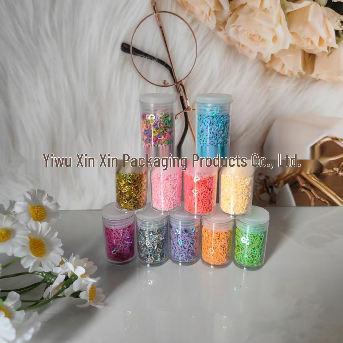 Super Flash Hollow Heart Nail Art Glitter 4g, 4mm, DIY Nail Stickers. 4g/set
